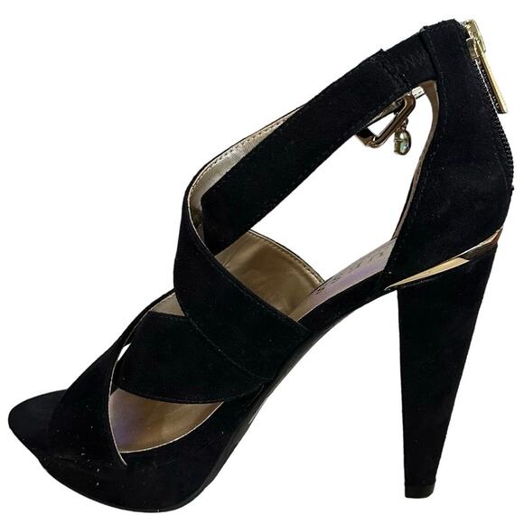 Guess strappy sandal block chunky heels
Criss cross size 6.5 suede leather - Picture 6 of 10